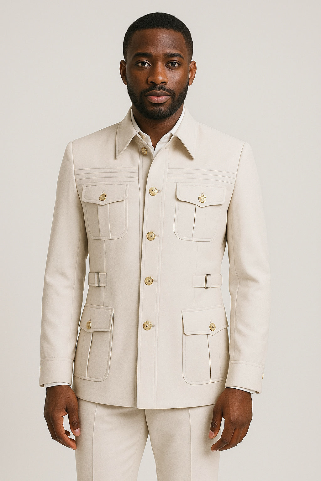 Turkish Long Sleeve Safari Suit