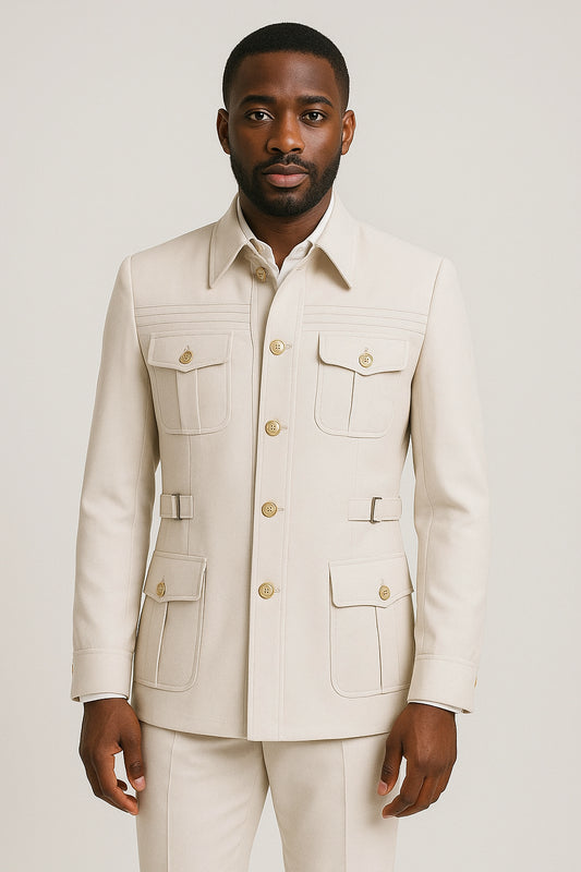 Turkish Long Sleeve Safari Suit